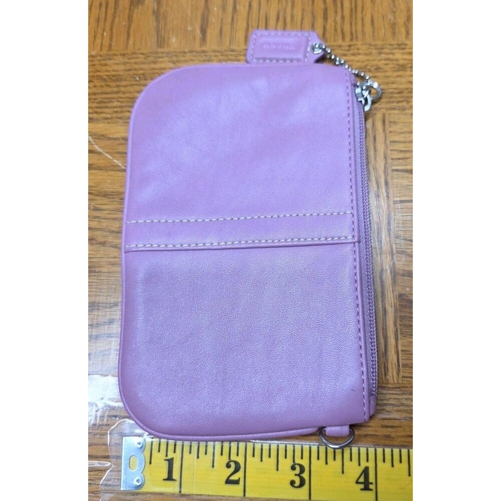 Coach Pink Lavander Glovetanned Leather Top Zip F42389 Walker Bag - Picture 2 of 8